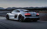 Audi R8 GT on track rear Audi R8 GT on track rear