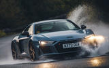 Audi R8 V10 Performance RWD Edition front water splash Audi R8 V10 Performance RWD Edition front water splash