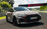 Audi RS3 facelift camo front static Audi RS3 facelift camo front static