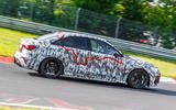 Audi RS3 facelift camo side tracking