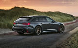 Audi RS6 avant performance edition rear three quarter static Audi RS6 avant performance edition rear three quarter static