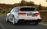 Audi RS6 GT rear quarter tracking Audi RS6 GT rear quarter tracking