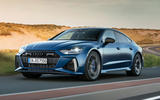 Audi RS7 performance edition front three quarter tracking Audi RS7 performance edition front three quarter tracking