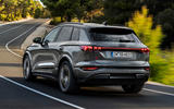 Audi SQ6 2024 rear quarter tracking