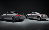 Audi TT RS Iconic with old car Audi TT RS Iconic with old car