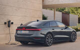 Audi A6 Sportback e tron exterior rear home charging Audi A6 Sportback e tron exterior rear home charging
