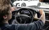 Markus Däsch: "The e-tron GT's monoposto cockpit has a strong driver focus" Markus Däsch: "The e-tron GT's monoposto cockpit has a strong driver focus"