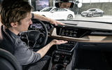 Markus Dasch: "The long horizontal layers of the e-tron GT dashboard feel wide and luxurious” Markus Däsch: "The long horizontal layers of the e-tron GT dashboard feel wide and luxurious”