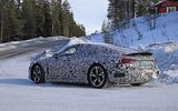 Audi E-Tron GT spyshots side rear