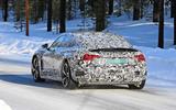 Audi E-Tron GT spyshots rear 3/4 view