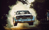 Audi has always used motorsport to improve the breed – true Vorsprung durch Technik Audi S1 quattro rally action