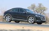 Audi e-tron Sportback spyshot side front