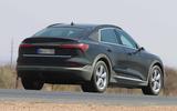 Audi e-tron Sportback spyshot rear