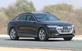 Audi e-tron Sportback spyshot front side