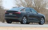 Audi e-tron Sportback spyshot rear side
