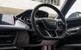 The quiet hum of the Audi e-tron GT's electric drive and its impressive build quality creates a relaxing cocoon The quiet hum of the Audi e-tron GT's electric drive and its impressive build quality creates a relaxing cocoon