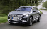 A newly tuned suspension also enhances the updated Audi Q4 e-tron's distinctively sporty handling A newly tuned suspension also enhances the updated Audi Q4 e-tron's distinctively sporty handling