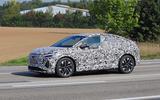 Audi Q4 E-tron Sportback spyshot side3/4 Audi Q4 E-tron Sportback spyshot side 34