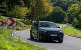 Audi Q6 e tron on road front 1