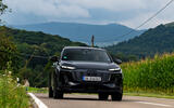 Audi Q6 e tron on road front 2