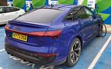Audi Q8 E tron rear three quarer