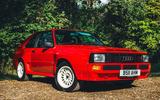 audi quattro front three quarter static