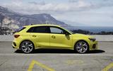 2020 Audi S3 hatchback side 2020 Audi S3 hatchback side