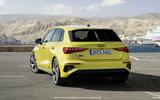 2020 Audi S3 hatchback - rear