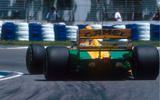 Michael Schumacher in the 1992 Australian GP driving a Benetton B192