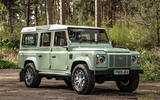 Bedeo Land Rover Defender EV front three quarter