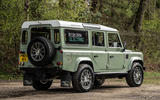Bedeo Land Rover Defender EV rear three quarter