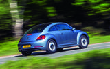 Volkswagen Beetle driving - rear