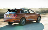 Bentley Bentayga Speed rear three quarters motion