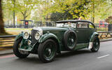 Bentley Blue Train Special London front quarter tracking Park Lane Bentley Blue Train Special London front quarter tracking Park Lane