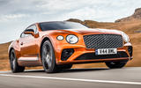Bentley Continental GT Mulliner W12 front three quarters tracking 1 Bentley Continental GT Mulliner W12 front three quarters tracking 1