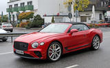Bentley Continental GTC PHEV spy front three quarter 2