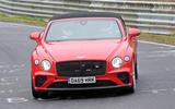 Bentley Continental GTC PHEV spy nurburgring front 