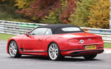 Bentley Continental GTC PHEV spy nurburgring rear left
