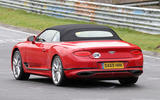 Bentley Continental GTC PHEV spy nurburgring rear