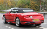 Bentley Continental GTC PHEV spy rear left 2
