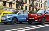 Blue and red Citroen C3 Blue and red Citroen C3