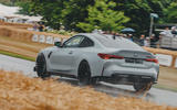 bmw m4 csl rear action