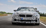2018 BMW M5 Prototype Front Track