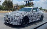 BMW 2 Series coupe spyshots  front side BMW 2 Series coupe spyshots front side