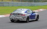 BMW M4 2020 spyshots rear side track