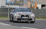 BMW M4 2020 spyshots front road