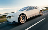 BMW Vision Neue Klasse concept front three quarter tracking
