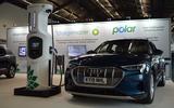 Audi E-tron charging with BP Chargemaster