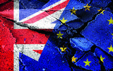 Union Jack and EU flag