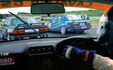 BTCC racing car onbaord